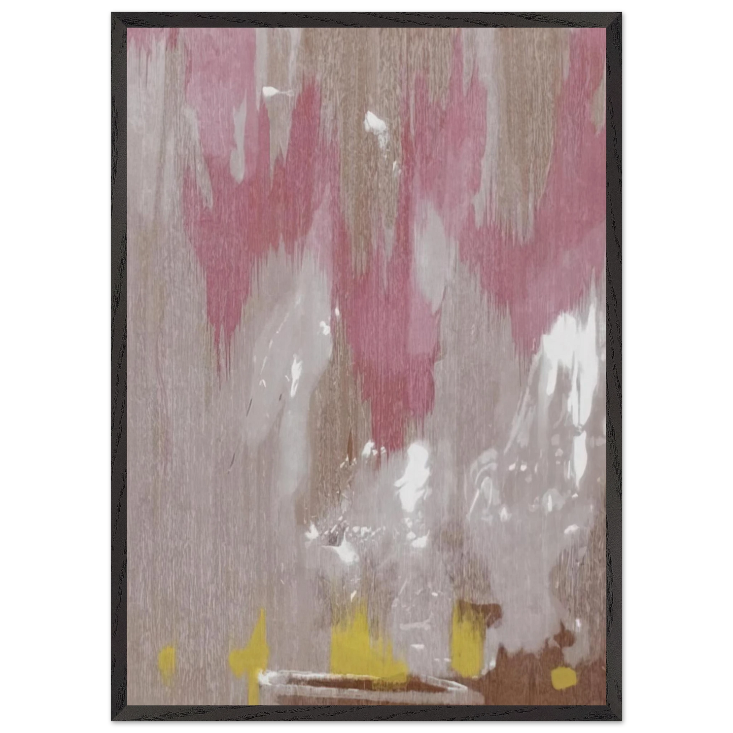 Helen Frankenthaler - Tales of Genji IV - 1998 Wall art - 30x40 cm / 12x16 inches - Premium Wooden Framed Poster With Fine Art Paper - White frame