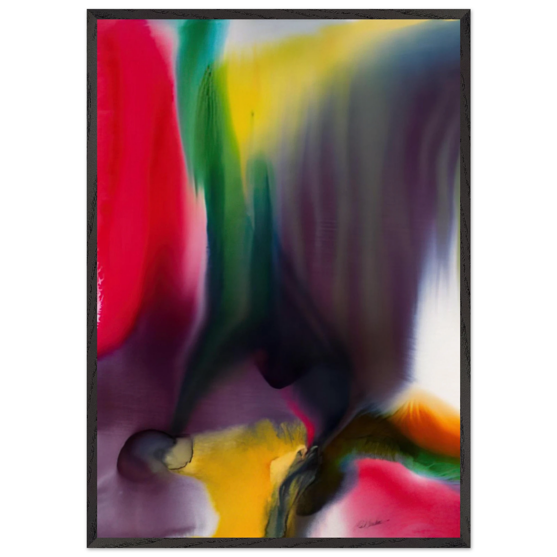 Phenomena Agate Bridge - Paul Jenkins Framed Art Print – Black Wooden Frame - Default Title - -Framed Art Print