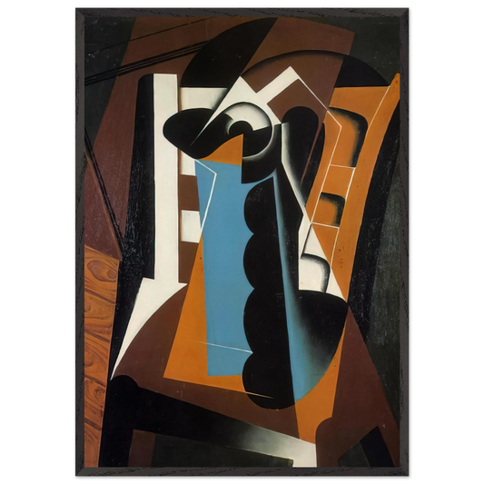 STILL LIFE ON A CHAIR 1917 - Juan Gris Framed Art Print – Black Wooden Frame - Default Title - -Framed Art Print