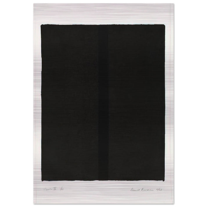 Canto IV - Barnett Newman Brushed Aluminum Print - 70x100 cm / 28x40 inches | Barnett Newman Aluminum Print | Barnett Newman Prints