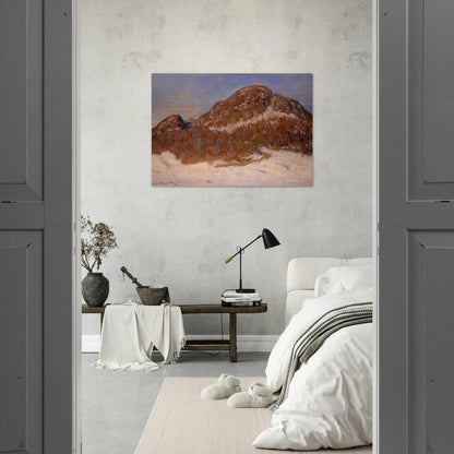 Mount Kolsaas 3 - claude monet Brushed Aluminum Print - 70x100 cm / 28x40 inches | claude monet Aluminum Print | claude monet Prints