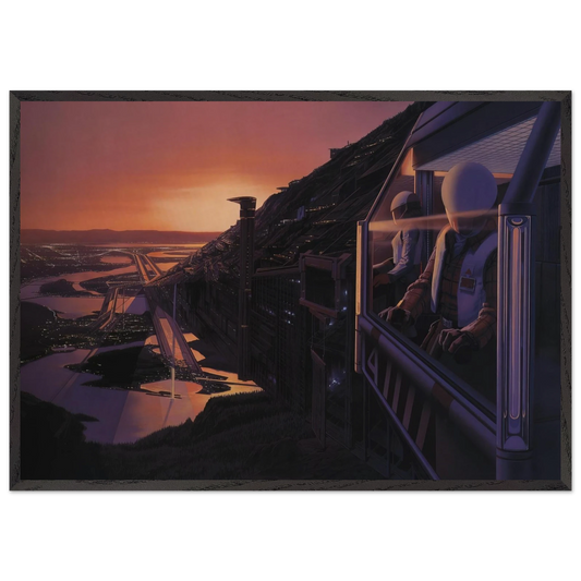 Syd Mead N1 - Syd Mead Framed Art Print – Black Wooden Frame - Default Title - -Framed Art Print