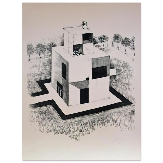 Johannes Itten - Haus Des Weissen Mannes - 1924 Fine Art Poster - Default Title
