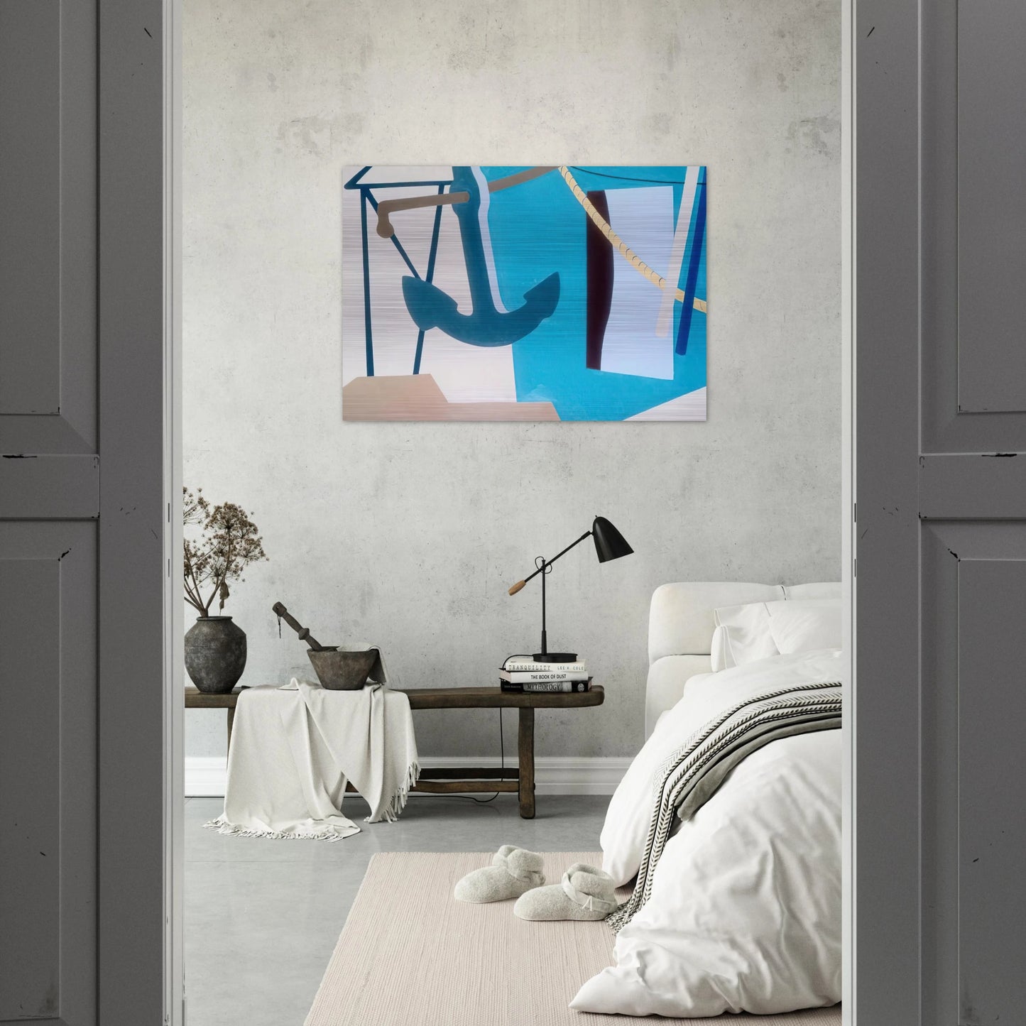 Nassau #5 - 1967 - Ralston Crawford Brushed Aluminum Print - 70x100 cm / 28x40 inches | Ralston Crawford Aluminum Print | Ralston Crawford Prints