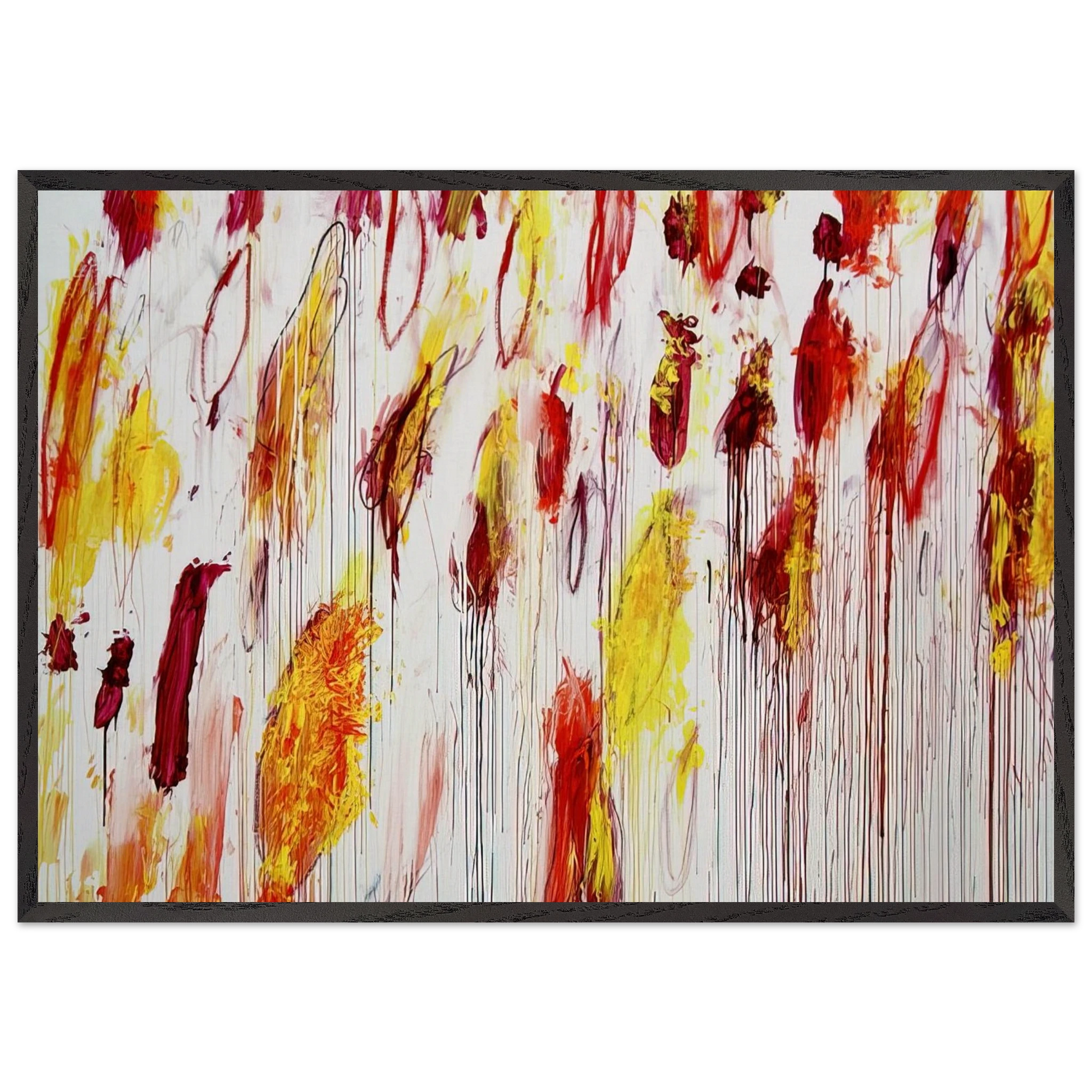 Lepanto Part IV - Cy Twombly Framed Art Print – Black Wooden Frame - Default Title - -Framed Art Print