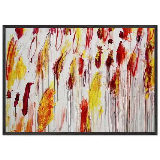 Lepanto Part IV - Cy Twombly Framed Art Print – Black Wooden Frame - Default Title - -Framed Art Print