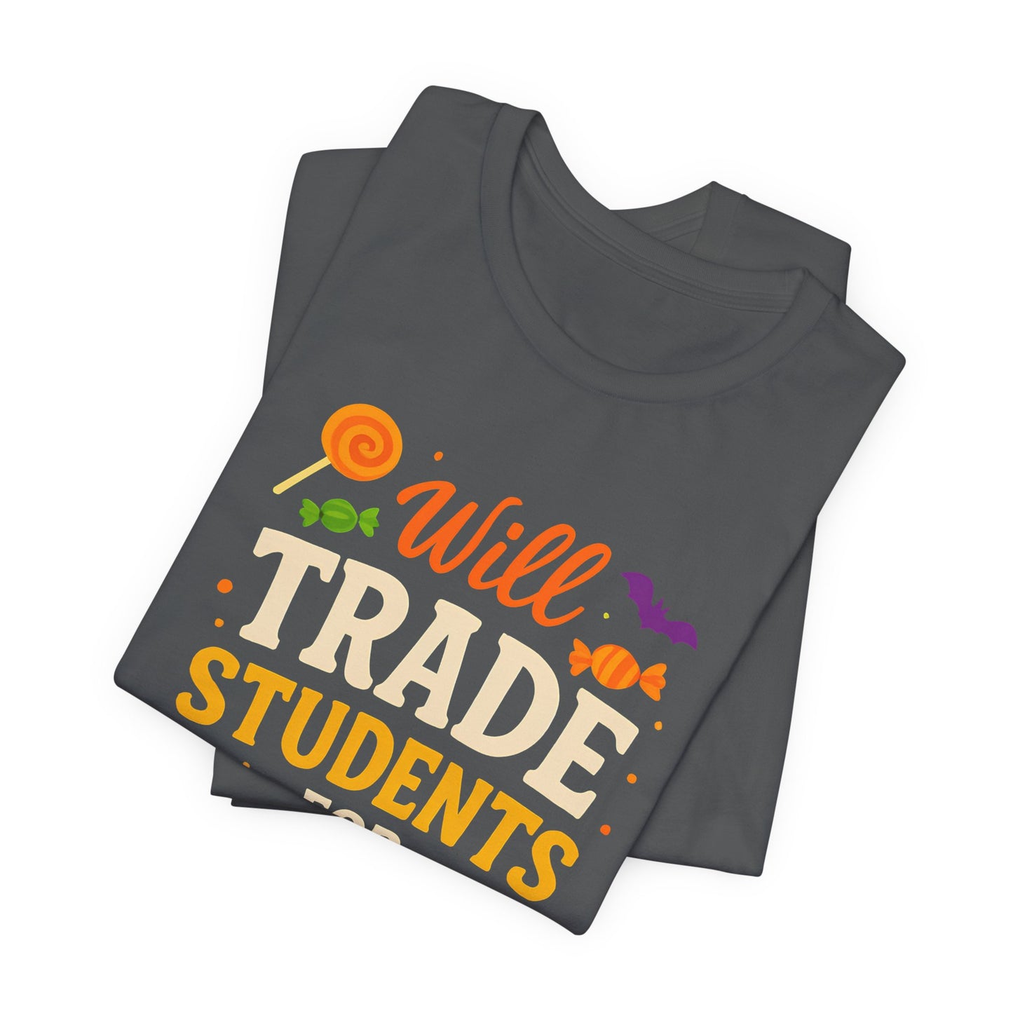"Scambio Studenti Per Caramelle Insegnante Costume Halloween Carino Maglietta"