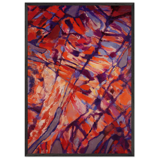 Terre assoiffee I - 1966 - Alfred Manessier Framed Art Print – Black Wooden Frame - Default Title - -Framed Art Print