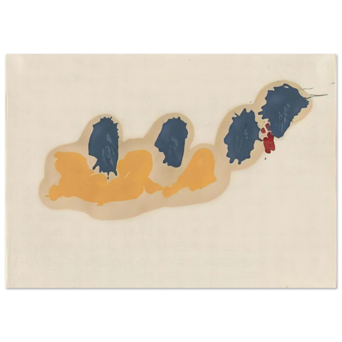 Helen Frankenthaler - April IV - 1960 Wall art - 15x20 cm / 6x8 inches - Fine Art Poster - -