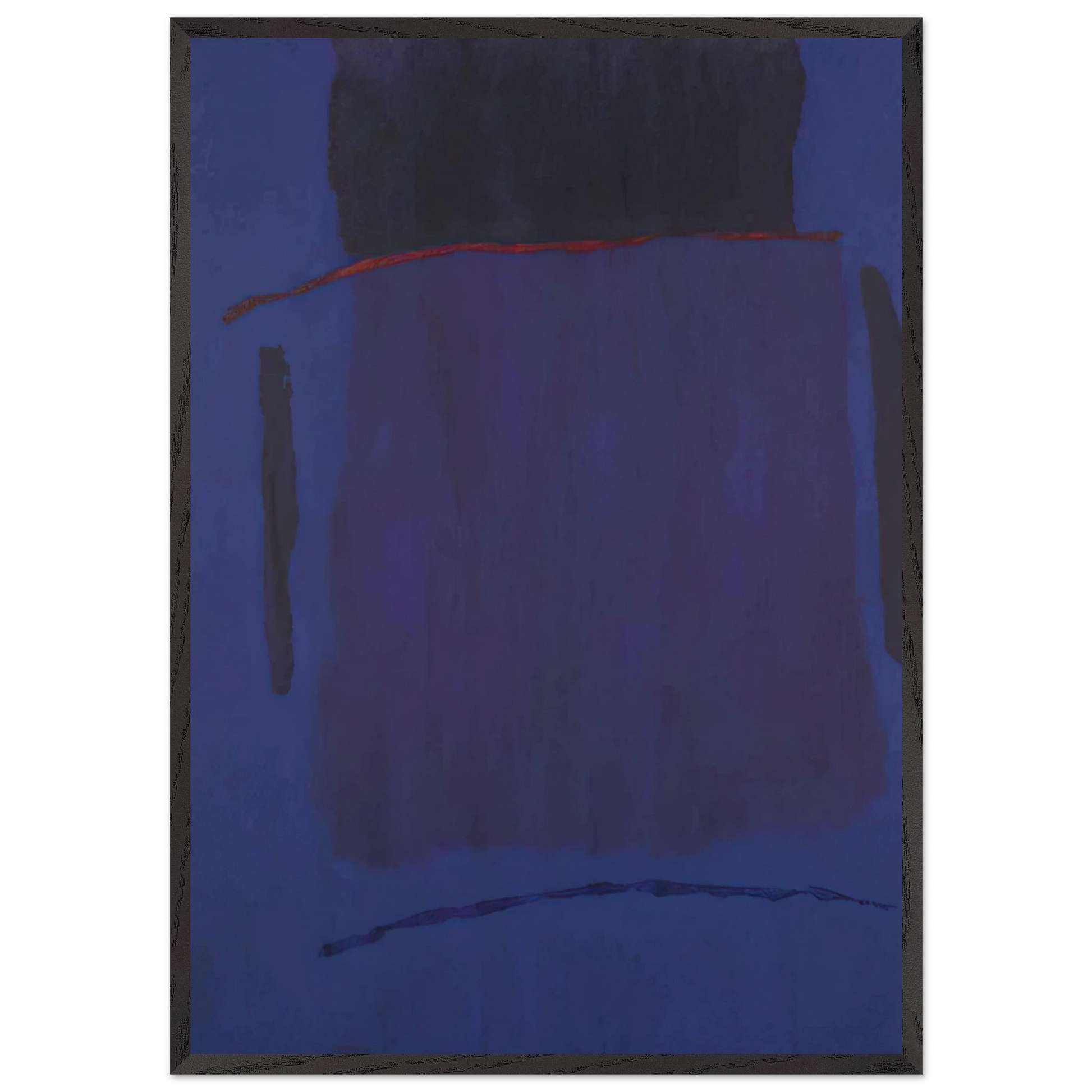 Infinity Field Lefkada Series 3 - 1979 - Theodoros Stamos Framed Art Print – Black Wooden Frame - Default Title - -Framed Art Print