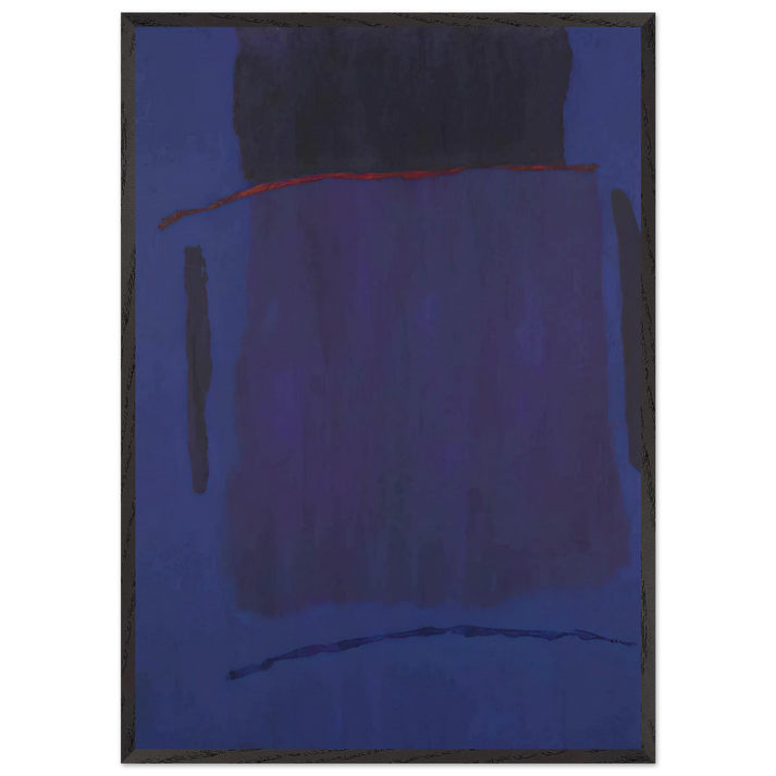 Infinity Field Lefkada Series 3 - 1979 - Theodoros Stamos 70x100 cm / 28x40 inches Framed Art Print – Black Wooden Frame