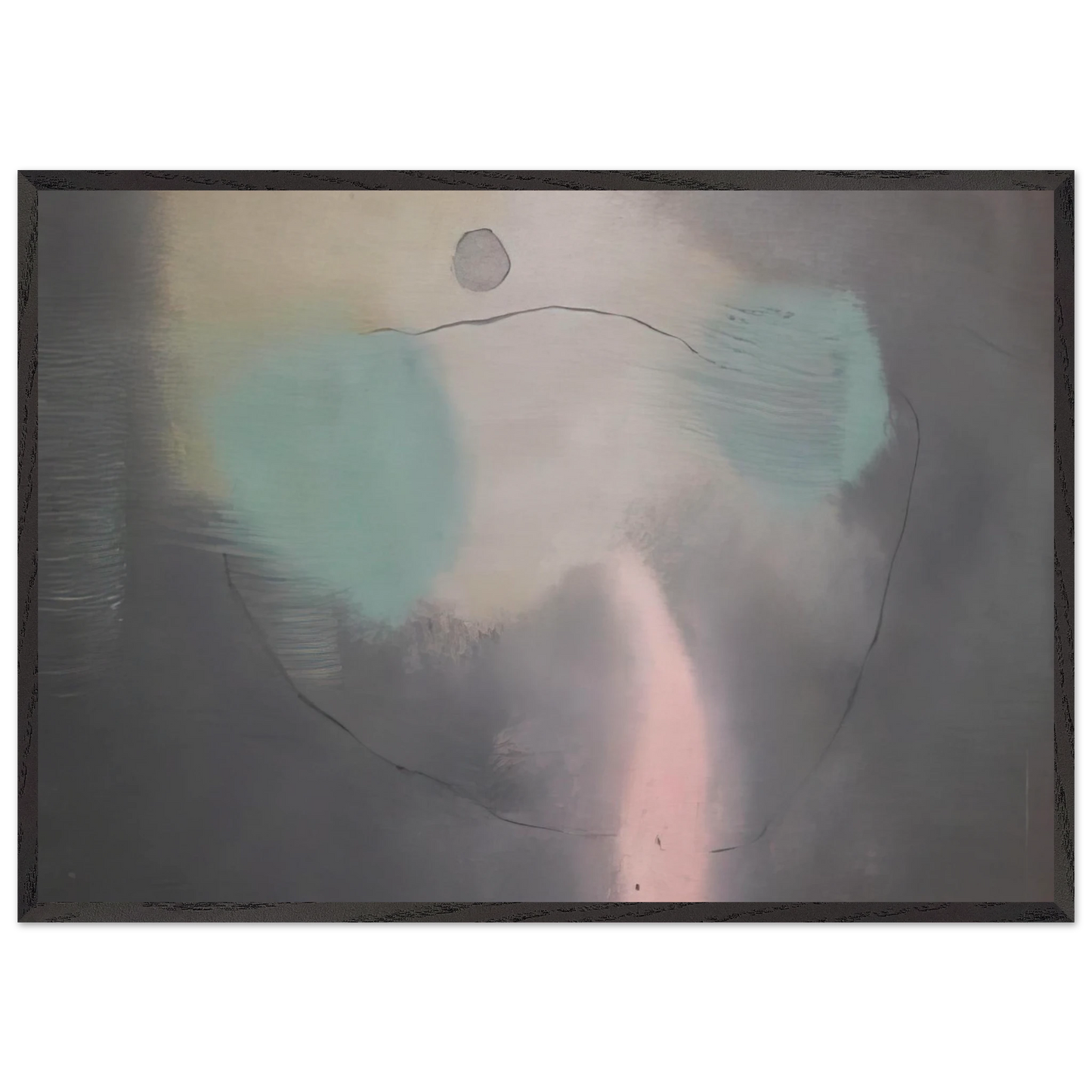 What the Wind Does - 1947 - Theodoros Stamos Framed Art Print – Black Wooden Frame - Default Title - -Framed Art Print