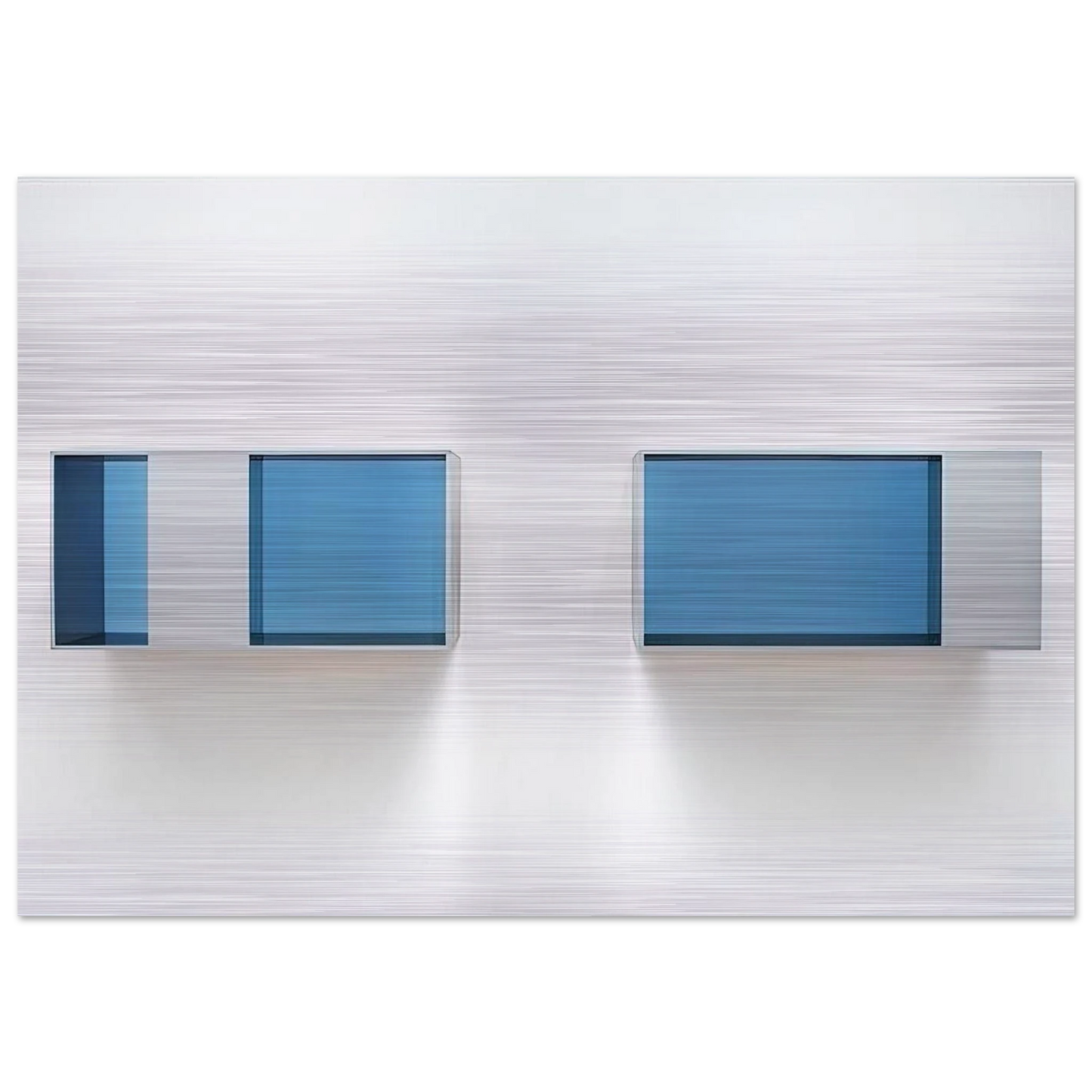 Untitled 88-28 AB Menziken - 1988 - Donald Judd Brushed Aluminum Print - 70x100 cm / 28x40 inches | Donald Judd Aluminum Print | Donald Judd Prints