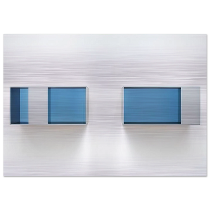 Untitled 88-28 AB Menziken - 1988 - Donald Judd Brushed Aluminum Print - 70x100 cm / 28x40 inches | Donald Judd Aluminum Print | Donald Judd Prints