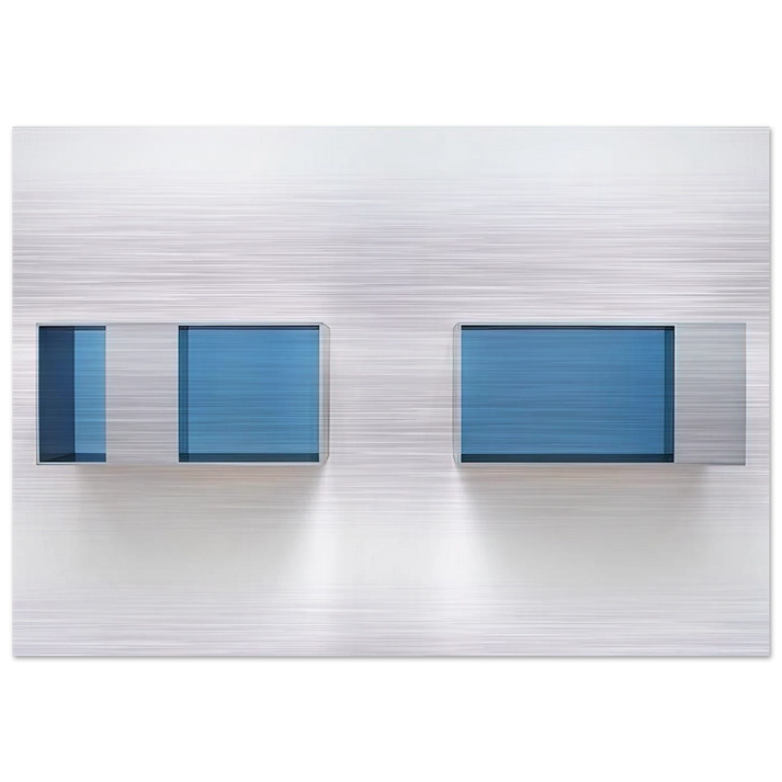 Untitled 88-28 AB Menziken - 1988 - Donald Judd Brushed Aluminum Print - 70x100 cm / 28x40 inches | Donald Judd Aluminum Print | Donald Judd Prints
