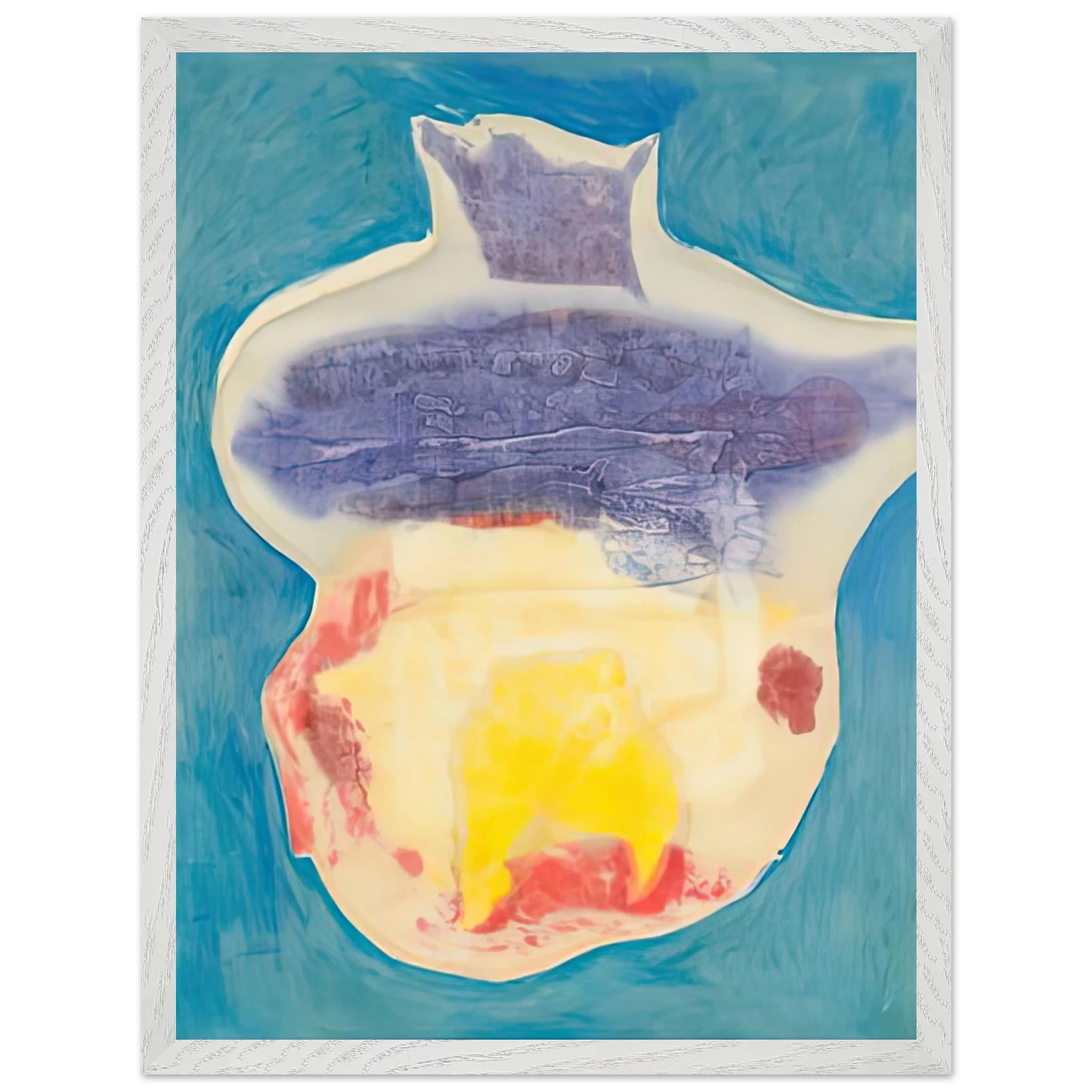 Helen Frankenthaler - Narcissus, 1963- Wall Art - 21x29.7 cm / 8x12" - Premium Wooden Framed Poster With Fine Art Paper - Black frame