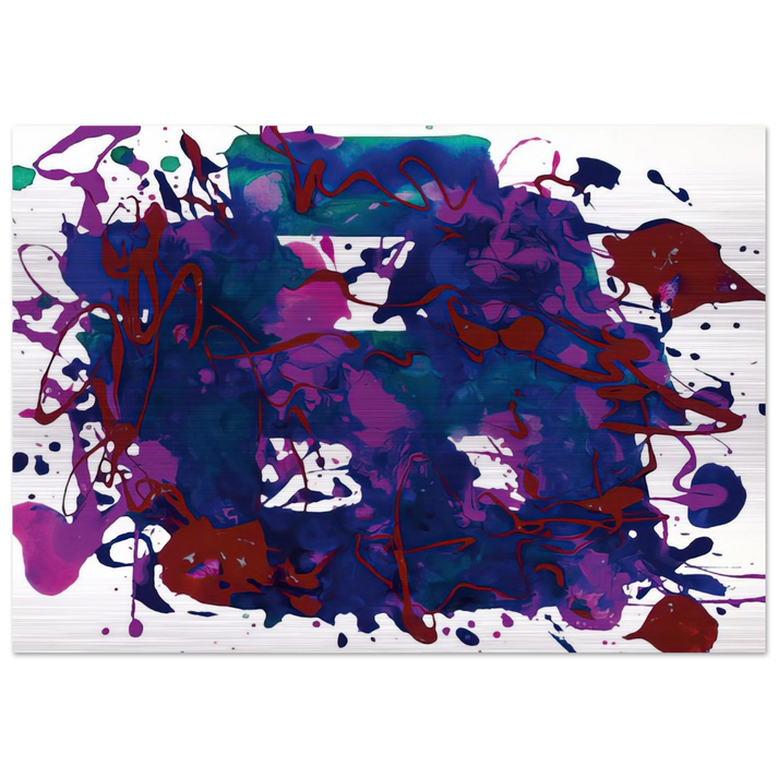 Untitled  SFP94-75  SFF 1749  - Sam Francis Brushed Aluminum Print - 70x100 cm / 28x40 inches | Sam Francis Aluminum Print | Sam Francis Prints