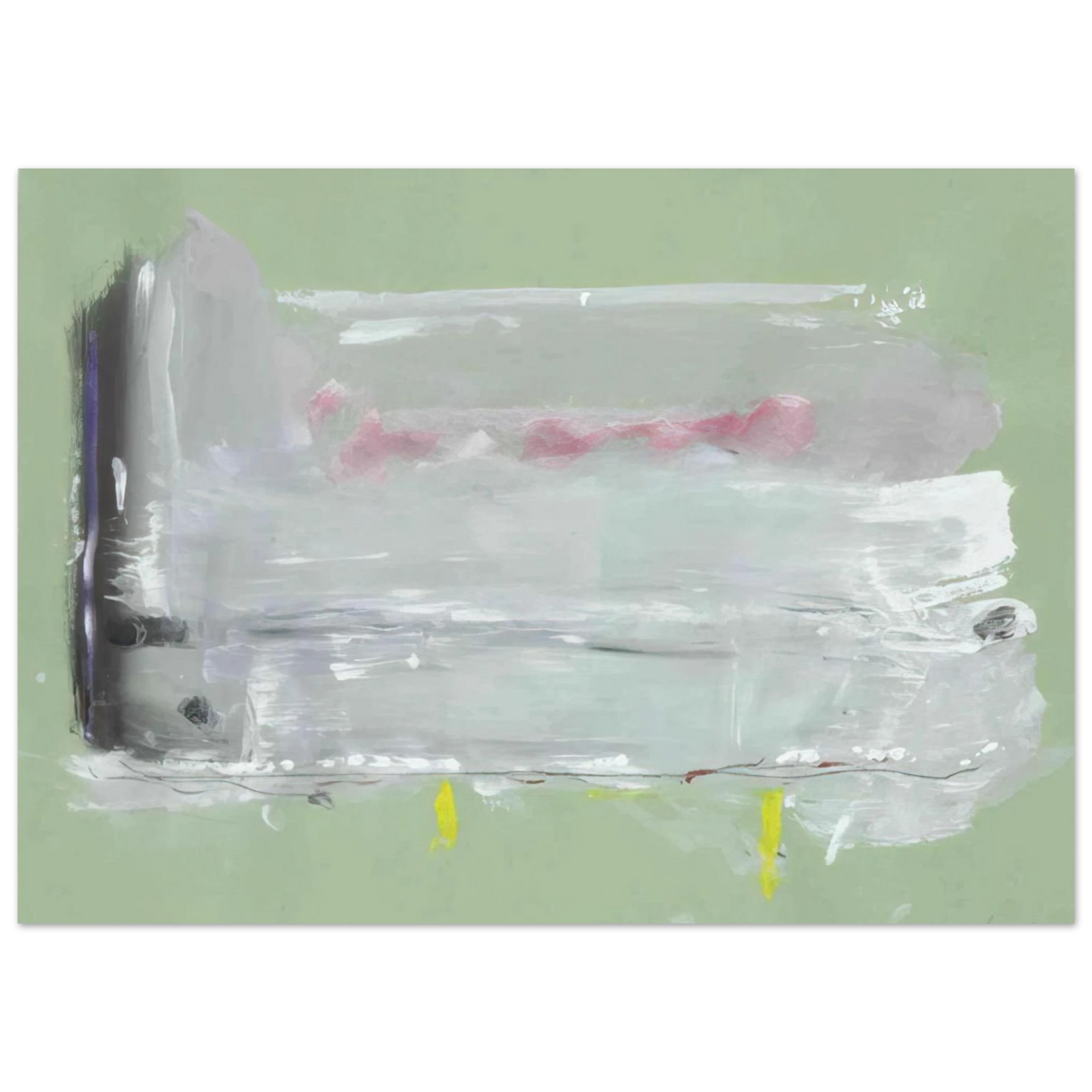 Helen Frankenthaler - Untitled - 1984 Wall art - 30x40 cm / 12x16 inches - Premium Wooden Framed Poster With Fine Art Paper - Black frame