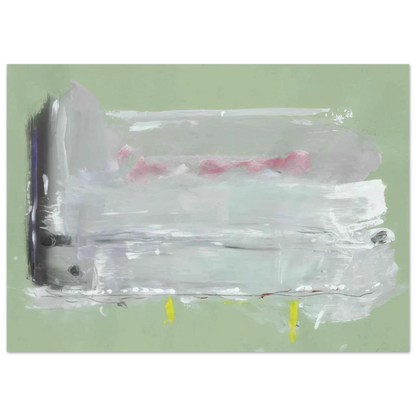 Helen Frankenthaler - Untitled - 1984 Wall art - 27x35 cm / 11x14 inches - Premium Wooden Framed Poster With Fine Art Paper-canvas - White frame