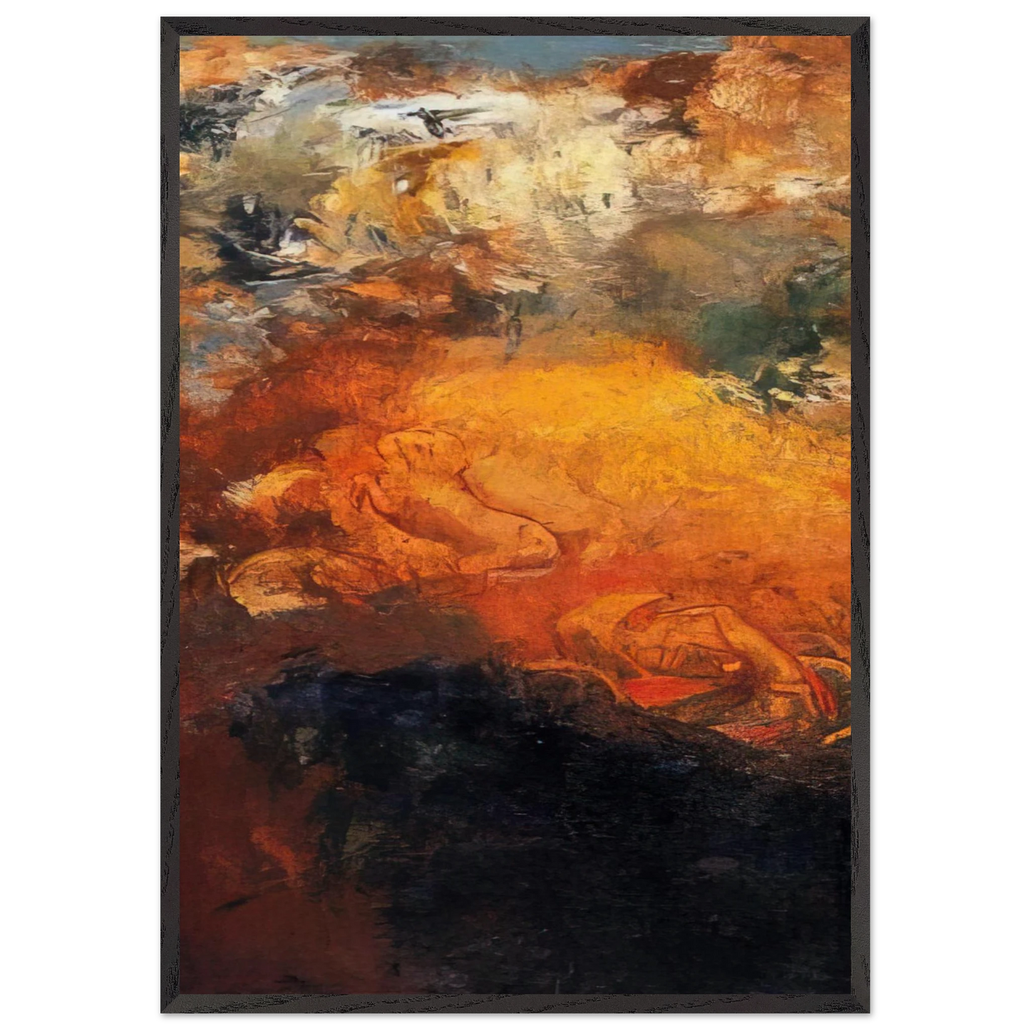 APOLLO S CHARIOT - Odilon Redon Framed Art Print – Black Wooden Frame - Default Title - -Framed Art Print