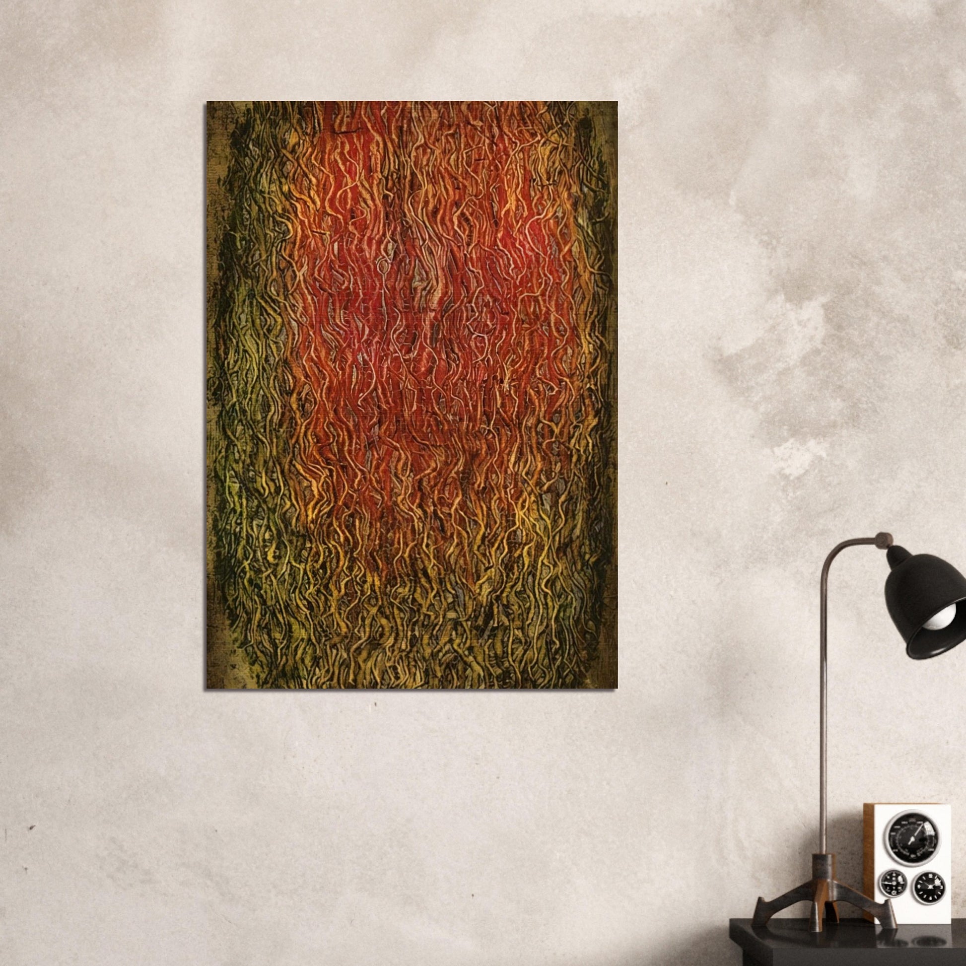 Untitled - Surrealism, Tachisme - Simon Hantai Brushed Aluminum Print - 70x100 cm / 28x40 inches | Simon Hantai Aluminum Print | Simon Hantai Prints