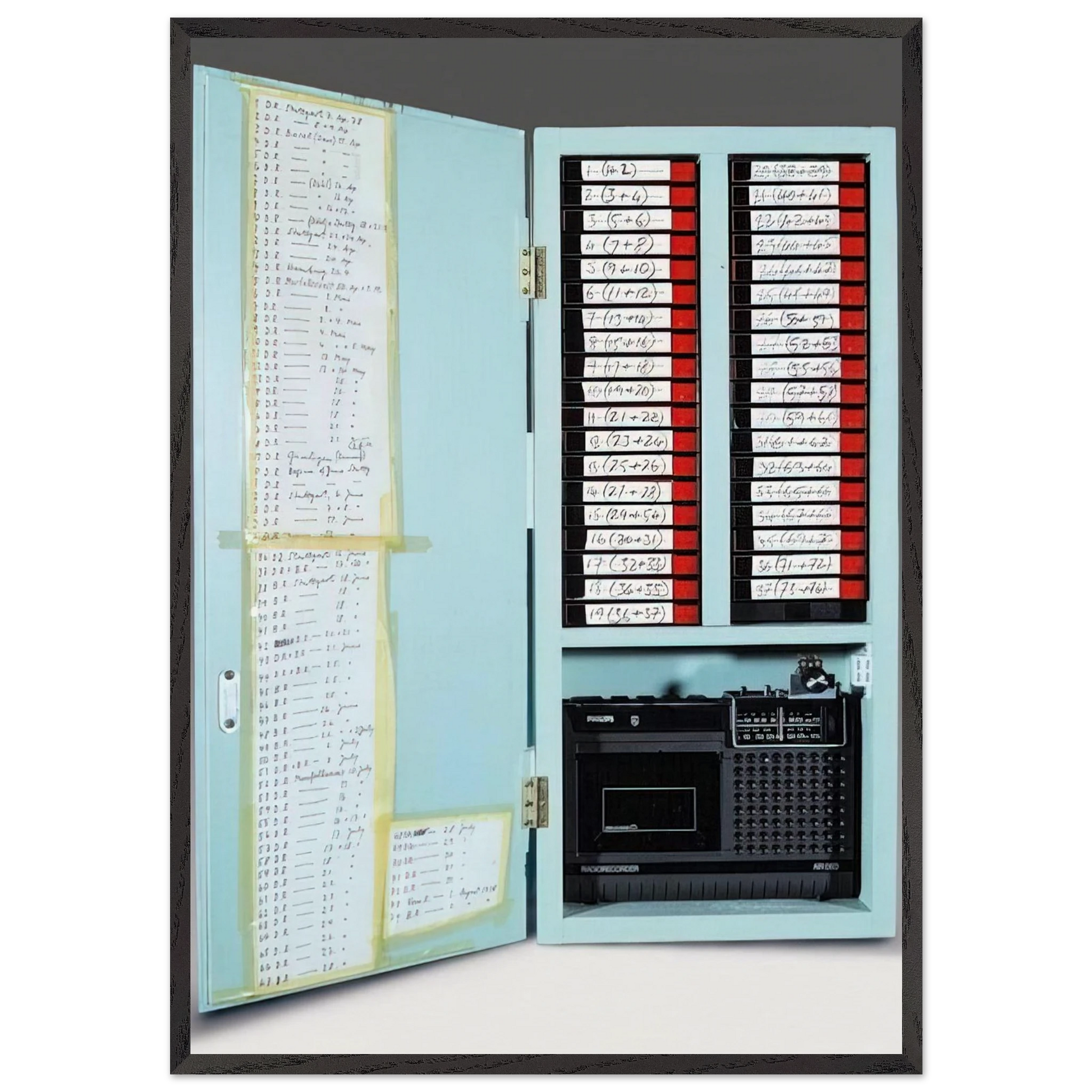 Lorelei The Long Distance Sonata - 1978 - Dieter Roth Framed Art Print – Black Wooden Frame - Default Title - -Framed Art Print