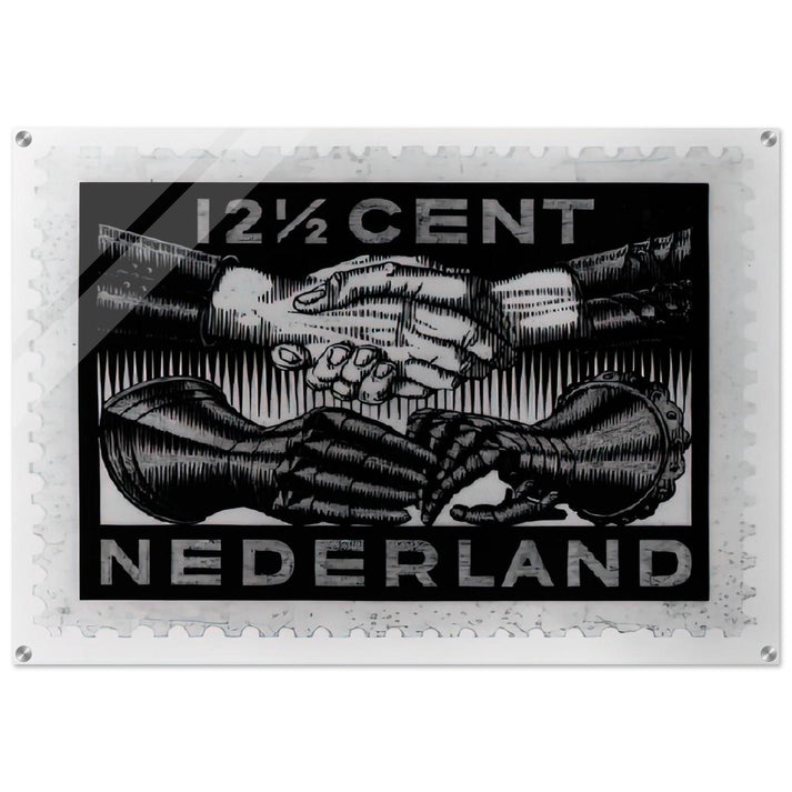 DESIGN FOR DUTCH PEASE POSTAGE STAMP MARCH 1932 1932 - MC Escher Acrylic Print - 70x100 cm / 28x40″ inches | Maurits Cornelis Escher Prints