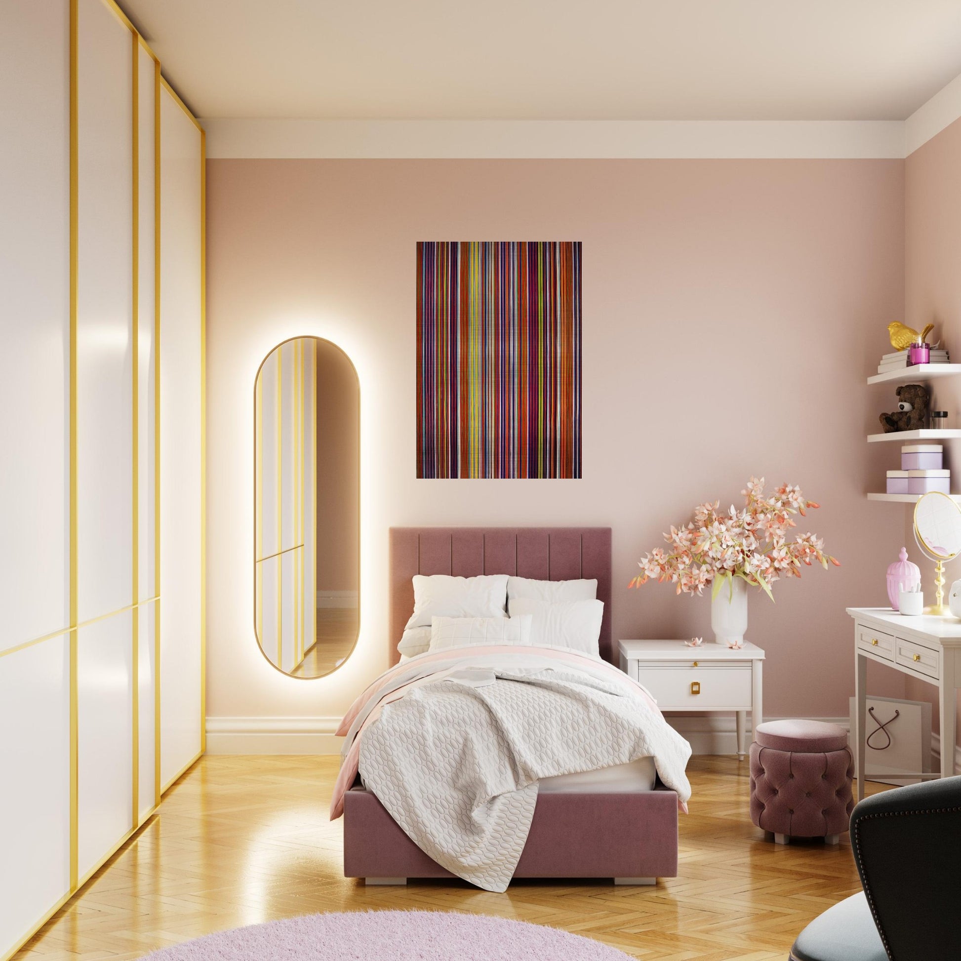 Untitled - 1964 - Gene Davis Brushed Aluminum Print - 70x100 cm / 28x40 inches | Gene Davis Aluminum Print | Gene Davis Prints