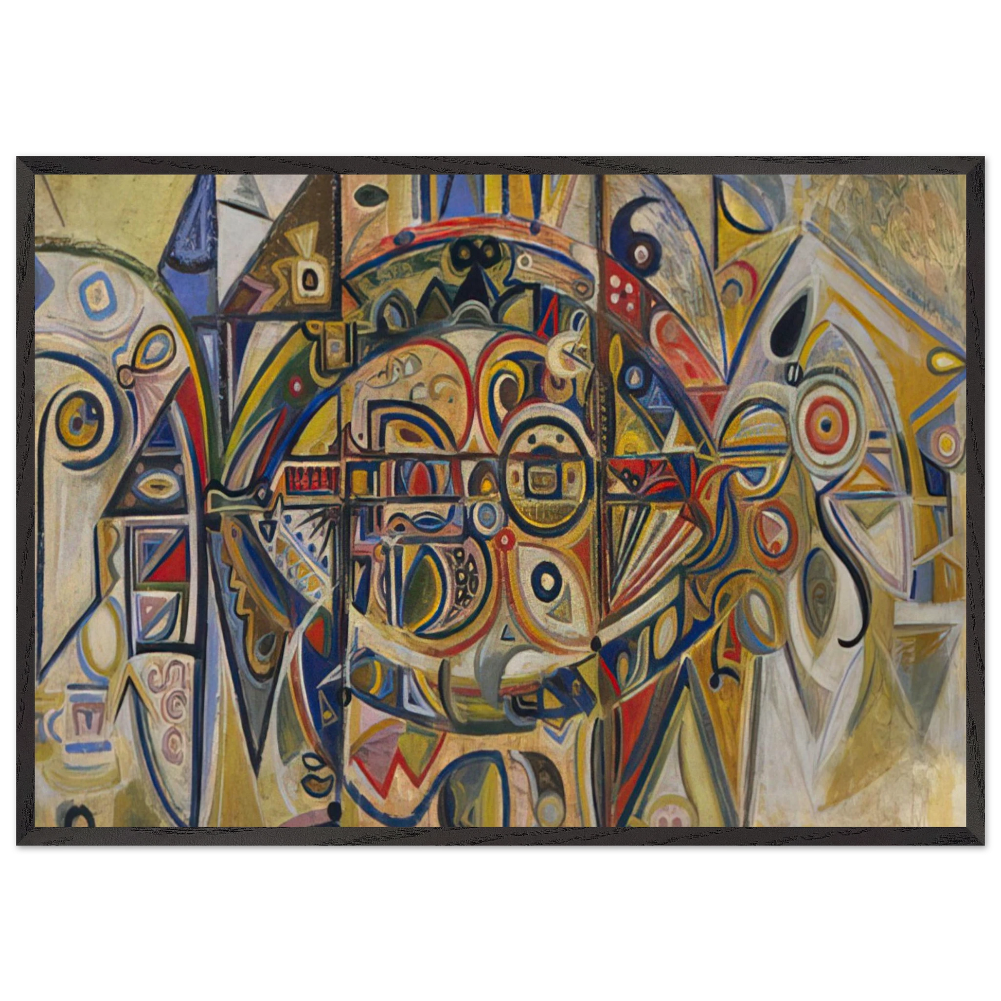 Desert - Richard Pousette-Dart 70x100 cm / 28x40 inches Framed Art Print – Black Wooden Frame