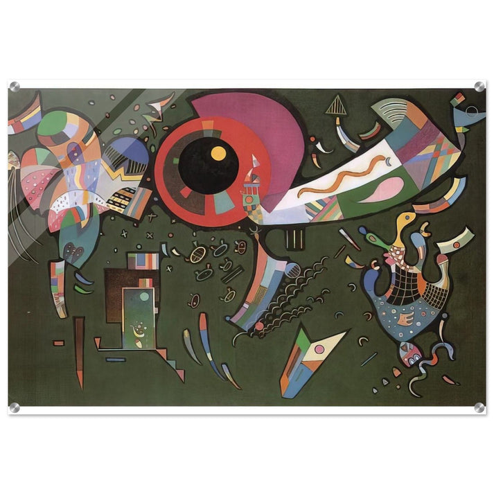 AROUND THE CIRCLE 1940 - Wassily Kandinsky Acrylic Print - 70x100 cm / 28x40″ inches | Wassily Kandinsky Wall Art | Wassily Kandinsky Prints