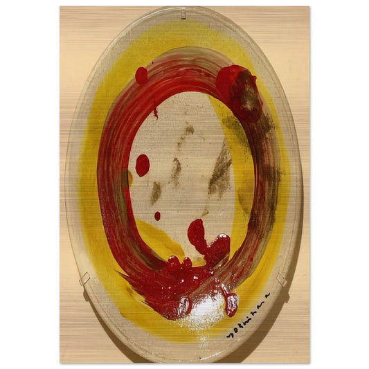 Circle - 1963 - Jiro Yoshihara Brushed Aluminum Print - 70x100 cm / 28x40 inches | Jiro Yoshihara Aluminum Print | Jiro Yoshihara Prints