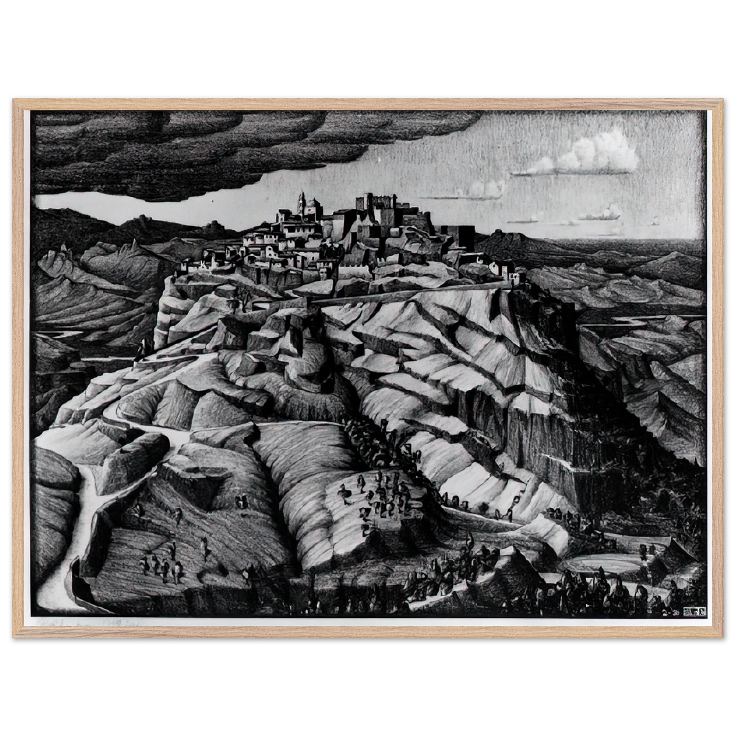 MC Escher - SANTA SEVERINA CALABRIA FEBRUARY 1931 1931 Wall Art - 60x80 cm / 24x32 inches - Fine Art Poster - -