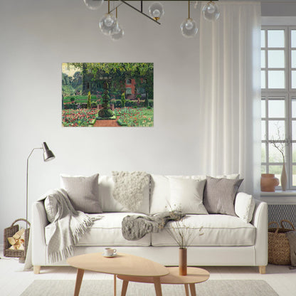 GARDEN IN SUMMER 1924 - Theo van Rysselberghe Brushed Aluminum Print - 70x100 cm / 28x40 inches | Theo van Rysselberghe Aluminum Print | Theo van Rysselberghe Prints