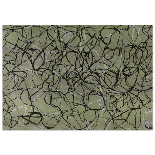 Bridge Study - 1991 - Brice Marden Brushed Aluminum Print - 70x100 cm / 28x40 inches | Brice Marden Aluminum Print | Brice Marden Prints