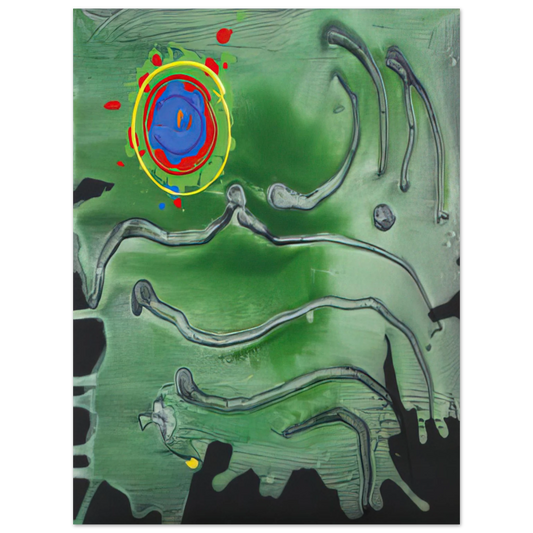 John Hoyland - Green Sea Moon - 2006 Fine Art Poster - Default Title