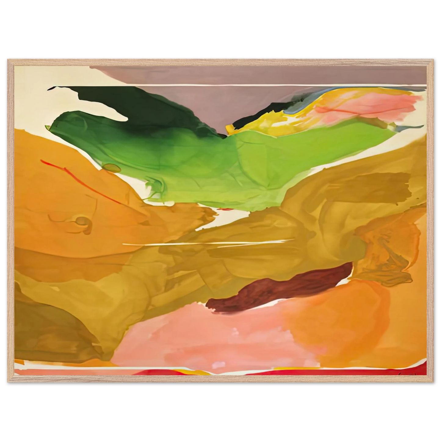 Helen Frankenthaler - Nature Abhors a Vacuum, 1973- Wall Art - 60x80 cm / 24x32 inches - Fine Art Poster - -