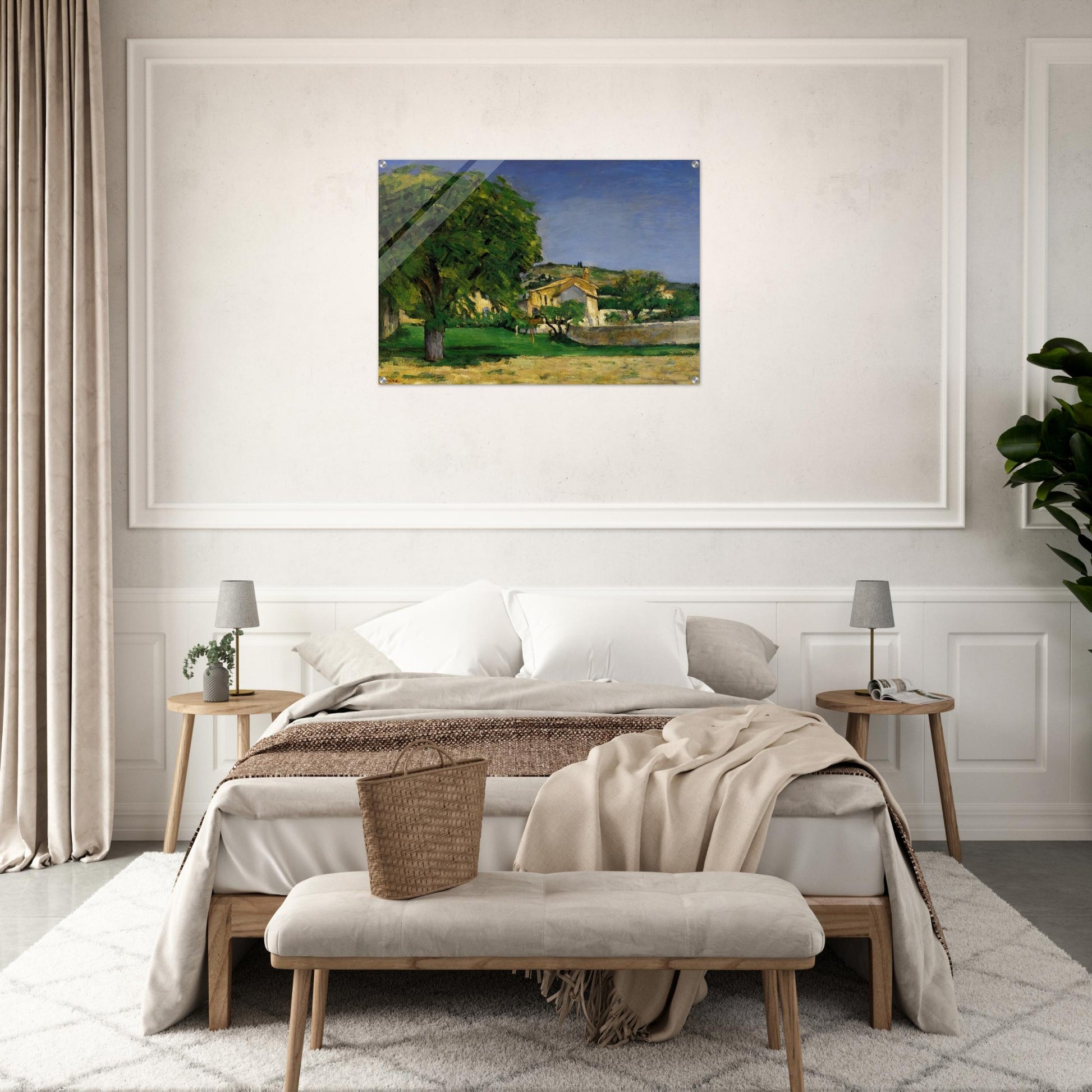 Chestnut Trees and Farmstead of Jas de Bouffin - Paul Cézanne Acrylic Print - 70x100 cm / 28x40″ inches