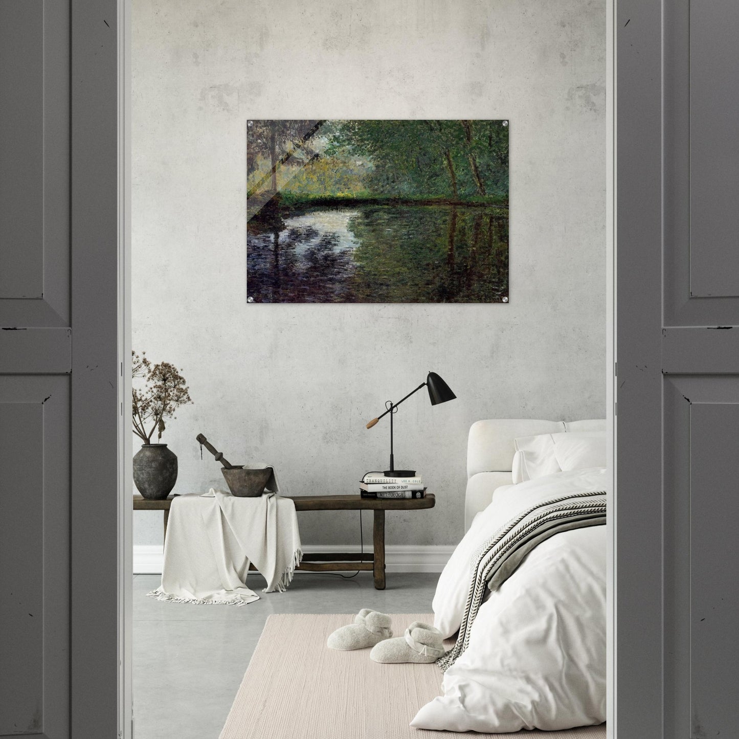 The Pond at Montgeron 2 - claude monet Acrylic Print - 70x100 cm / 28x40″ inches