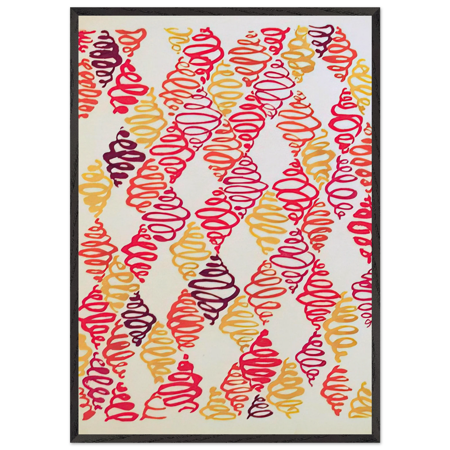 COMPOSITION 32 - Sonia Delaunay Framed Art Print – Black Wooden Frame - Default Title - -Framed Art Print