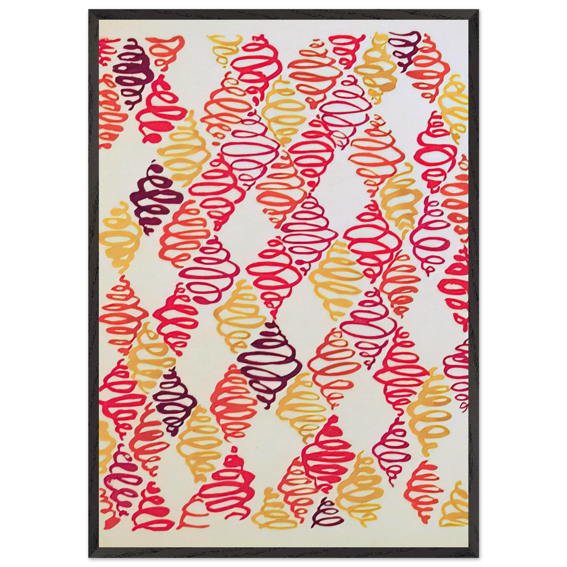 COMPOSITION 32 - Sonia Delaunay Framed Art Print – Black Wooden Frame - Default Title - -Framed Art Print