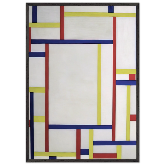 Painting white - 1945 - Fritz Glarner Framed Art Print – Black Wooden Frame - Default Title - -Framed Art Print