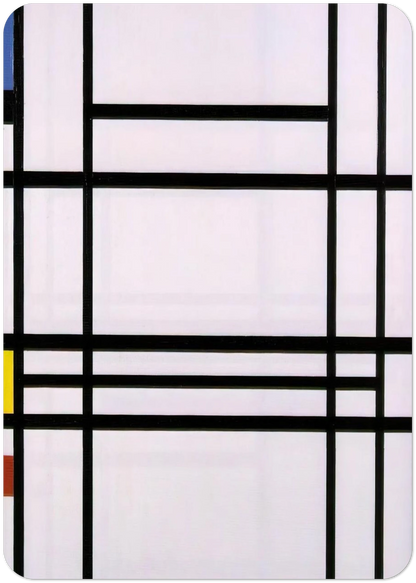 Composition No.10 By Piet Mondrian Pack of 10 Post Cards | Piet Mondrian Post Cards | A6 (10.5 x 14.8 cm) - 4.1 x 5.8 inches