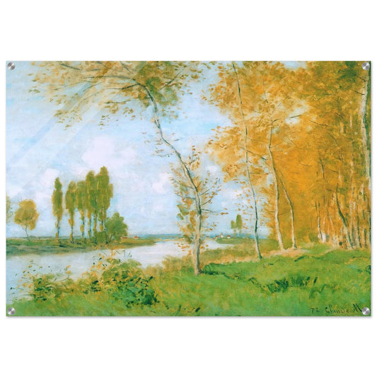 The Spring in Argentuil - claude monet Acrylic Print - 70x100 cm / 28x40″ inches