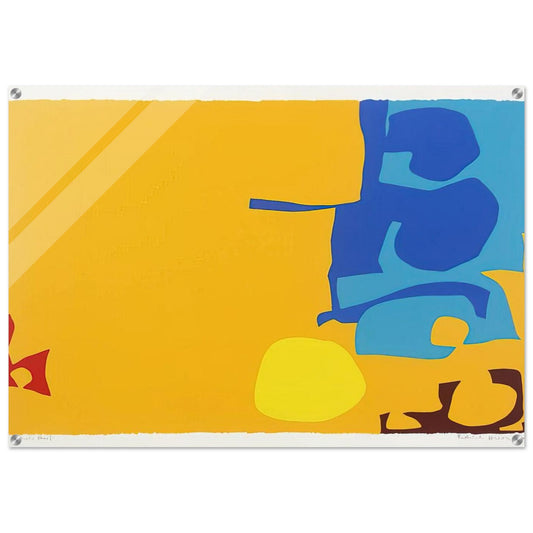 Blues Dovetailed in Yellow - 1970 - Patrick Heron Acrylic Print - 70x100 cm / 28x40″ inches