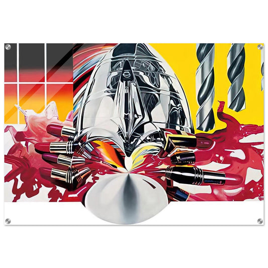 The Swimmer in the Econo-mist  painting 3  - James Rosenquist Acrylic Print - 70x100 cm / 28x40″ inches | James Rosenquist Wall Art | James Rosenquist Prints