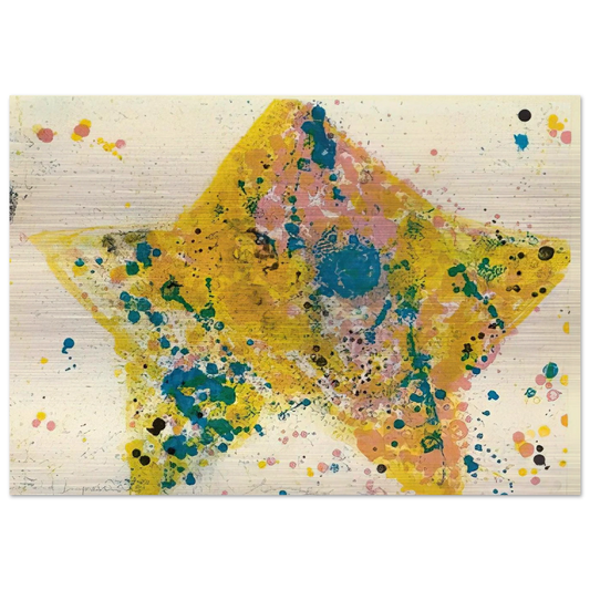 Star - Sam Francis Brushed Aluminum Print - 70x100 cm / 28x40 inches | Sam Francis Aluminum Print | Sam Francis Prints