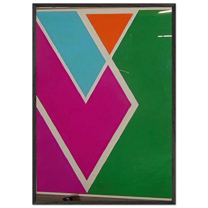 Westbury - 1970 - Larry Zox 70x100 cm / 28x40 inches Framed Art Print – Black Wooden Frame