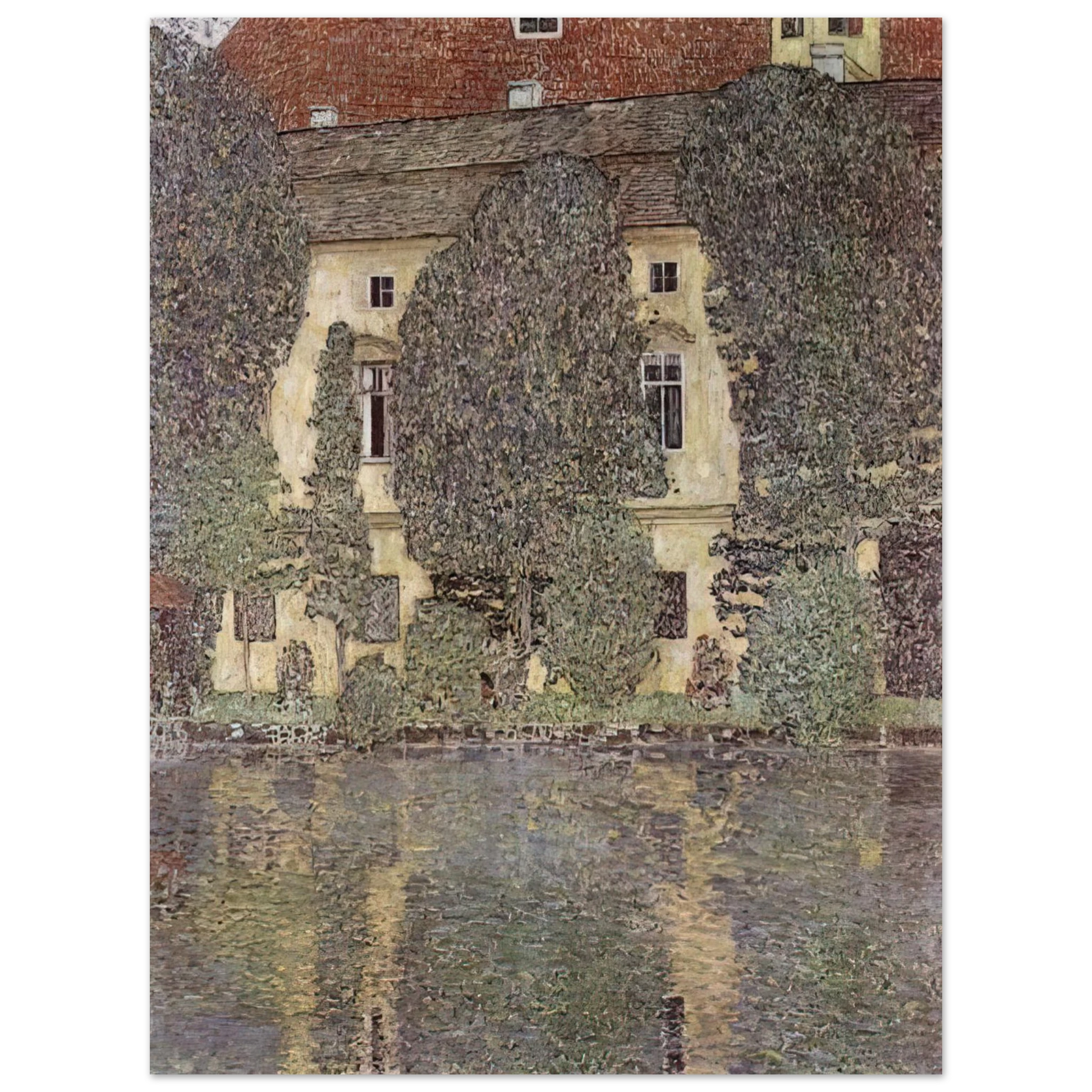 Gustav Klimt - THE SCHLOSS KAMMER ON THE ATTERSEE III 1910 Fine Art Poster - Default Title