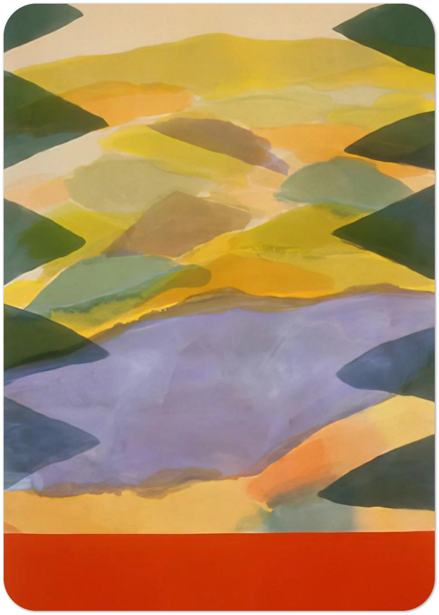 Imagination's Door - 1980 By Ronnie Landfield Pack of 10 Post Cards | Ronnie Landfield Post Cards | A6 (10.5 x 14.8 cm) - 4.1 x 5.8 inches