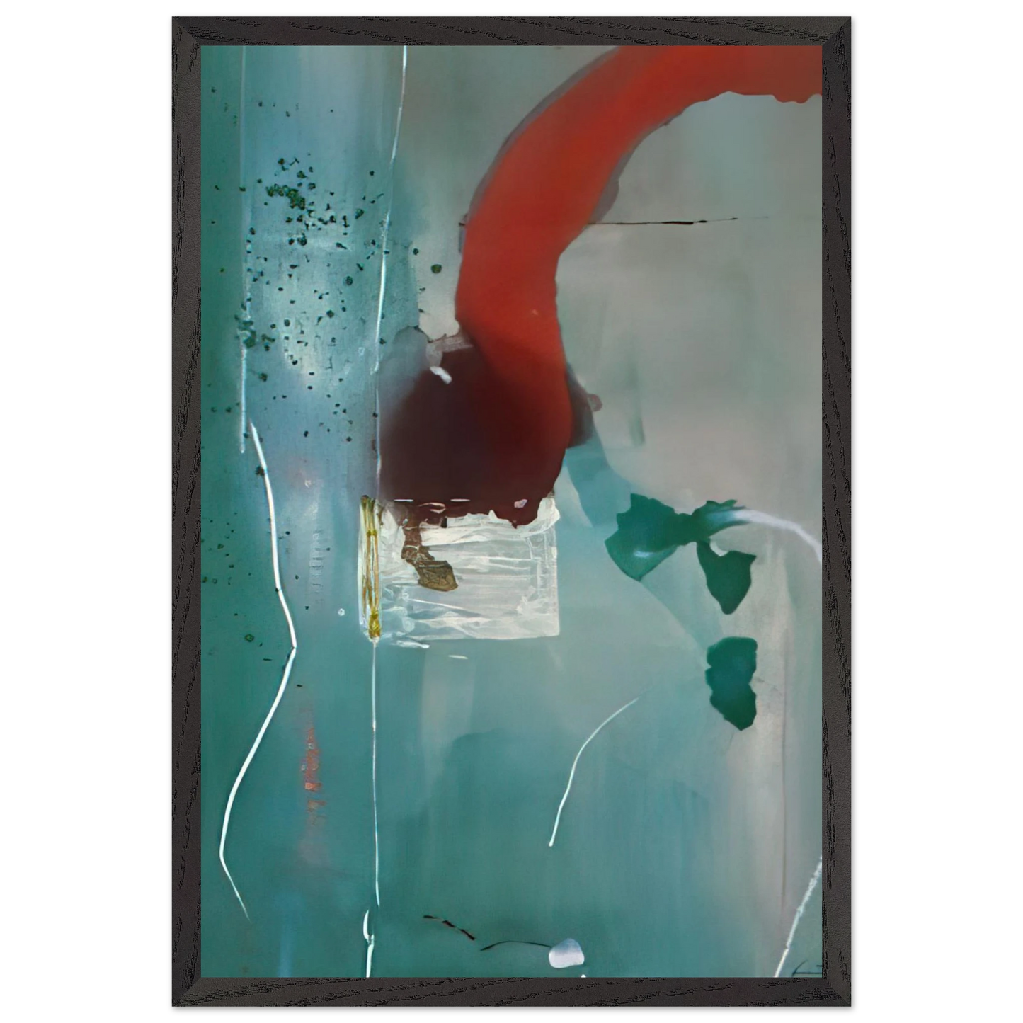 Helen Frankenthaler - Square One - 1985 Wall art - A3 (29.7 x 42  cm) - Premium Wooden Framed Poster With Fine Art Paper - Wood frame